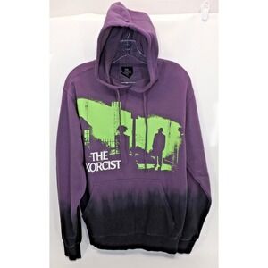 THE EXORCIST Licensed Hooded Sweatshirt Purple Black Hoodie-NEW! -SMALL (34-36)